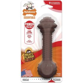 Nylabone Essentials Power Chew Barbell Meaty Medley Flavor - Medium 1 count