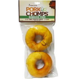 Pork Chomps Roasted Donuts 3" Dog Treat - 2 count