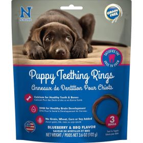 N-Bone Puppy Teething Ring Blueberry Flavor - 3 count