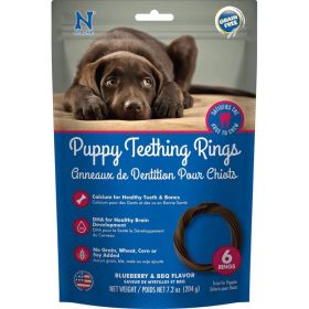 N-Bone Puppy Teething Rings Blueberry Flavor - 6 count